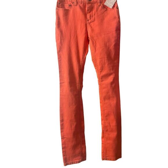 Free People Denim - New Free People Women's Tangerine Orange Skinny Leg Cut Jeans Size 25